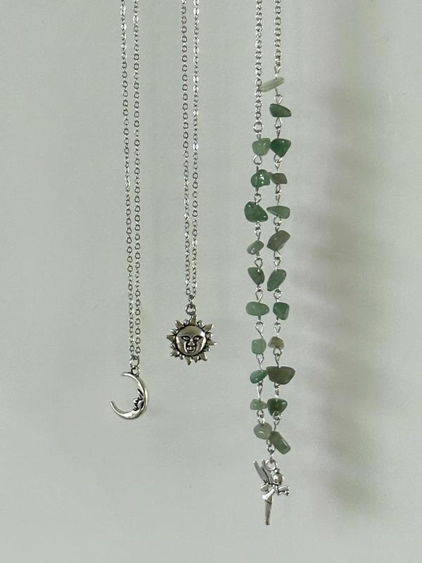 3pc Celestial Layered Necklace Set