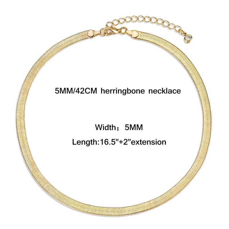 Dainty Herringbone Necklace