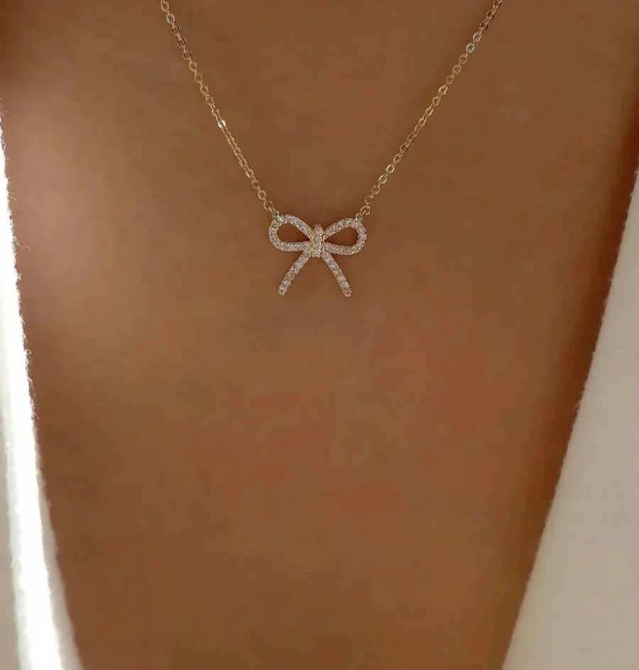 Dainty Bow Necklace