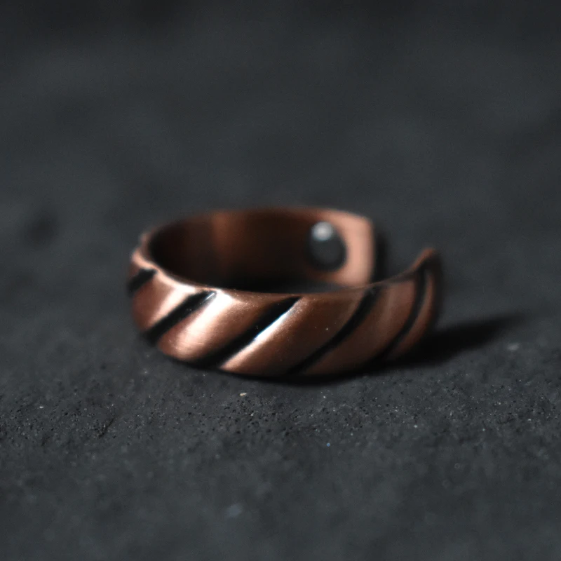 Vintage Wave Copper Ring