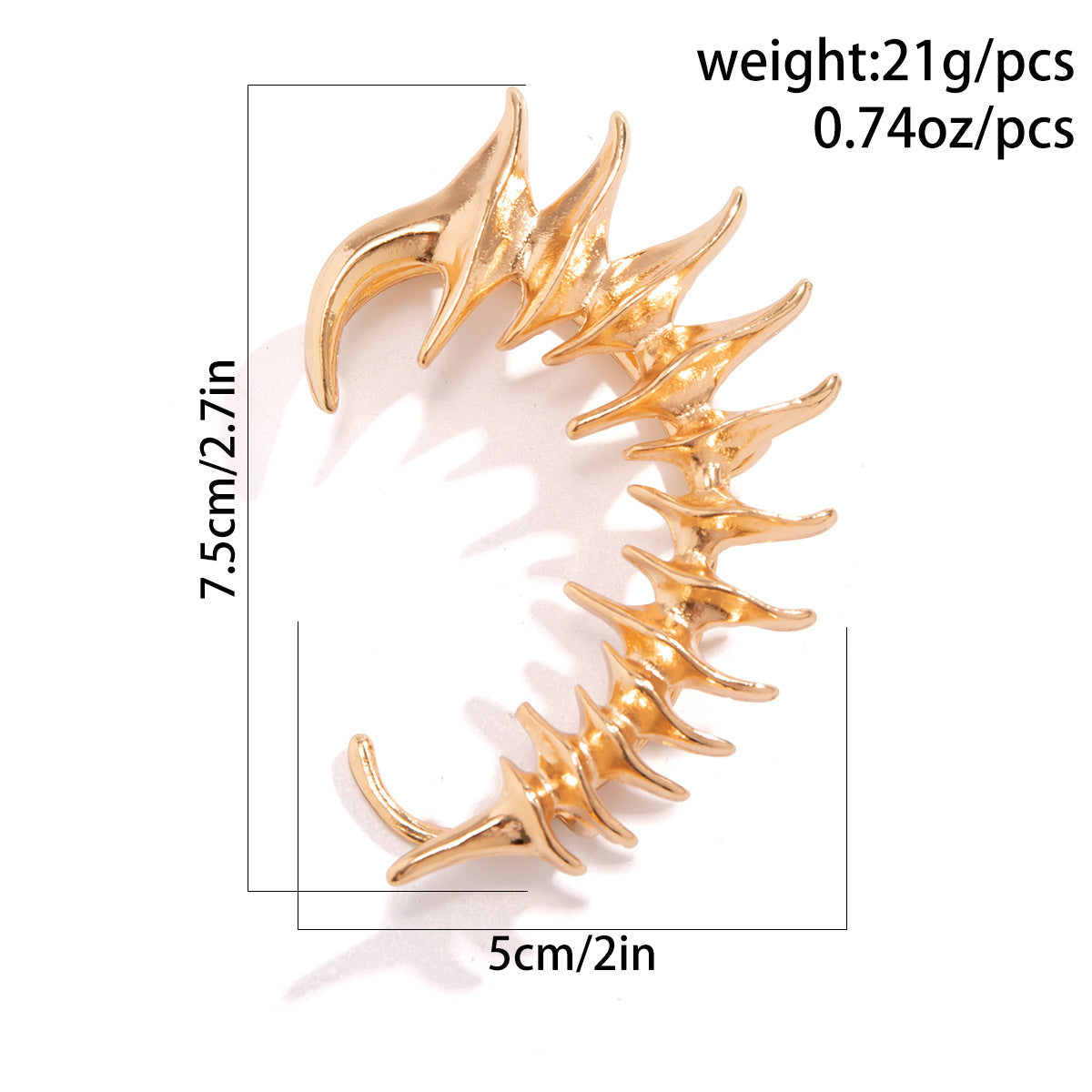 Punk Clip-On Ear Cuff Earring