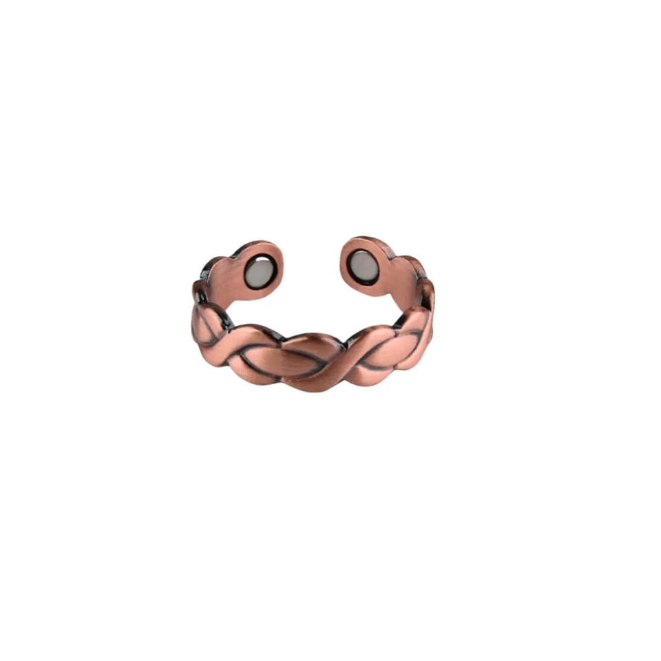 Intertwined Magnetic Copper Ring