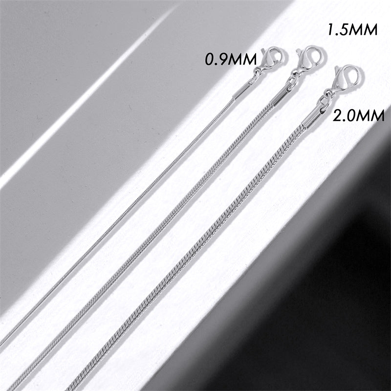 2pc Dainty Herringbone Chain Necklace Set