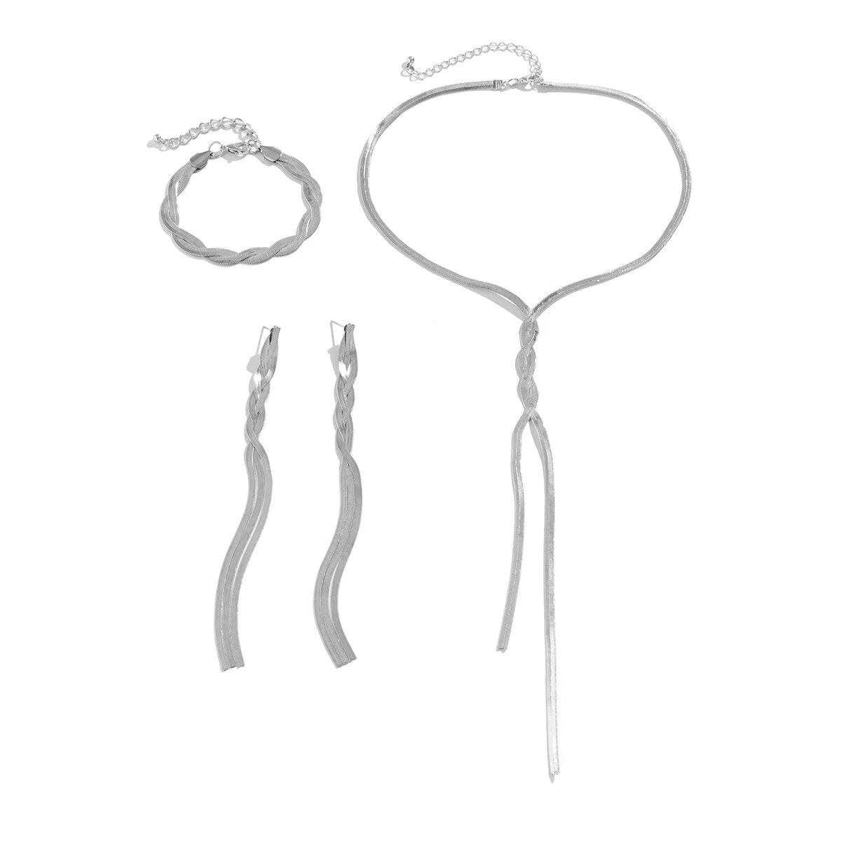 3pc Gold V-Tassel Set