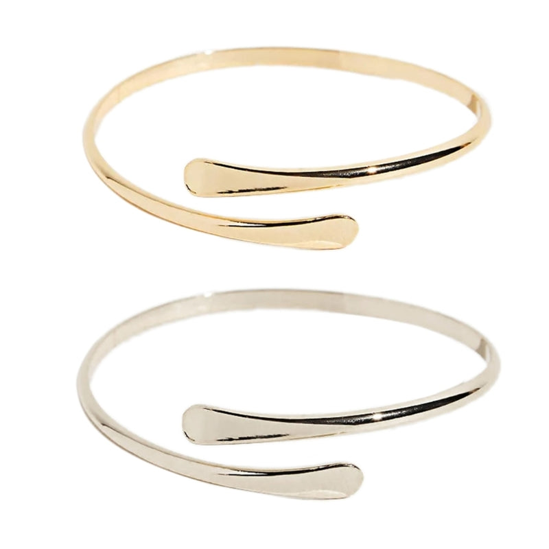 Minimalist Gold Arm Cuff Bracelet
