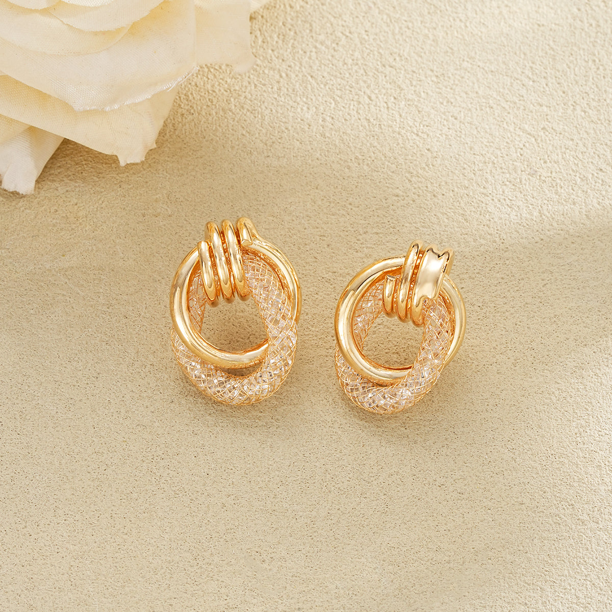 Textured Harmony Hoop Earrings