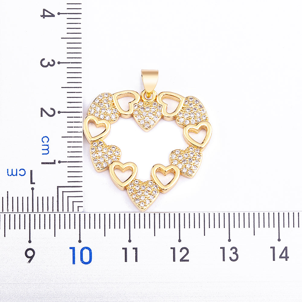 Heart Pendant Long Chain Necklace