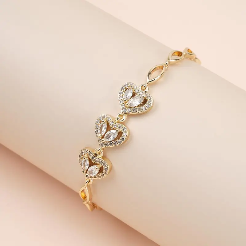 Triple Hearts Bracelet