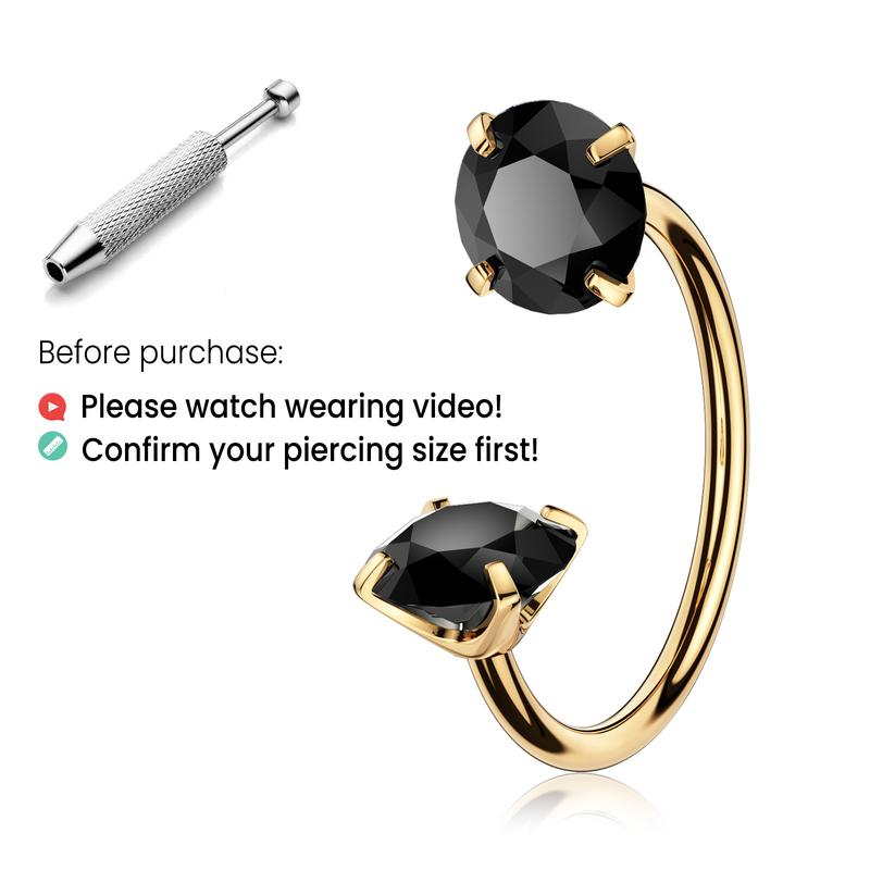 Titanium Horseshoe Nose Ring