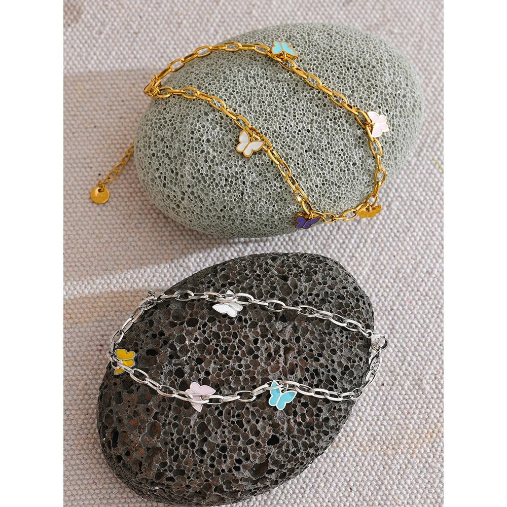 Colorful Butterfly Anklet