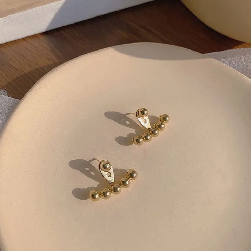 Beaded Bean Earrings