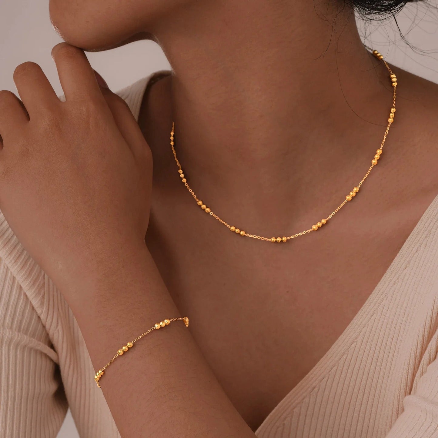 Binded Beaded Bracelet