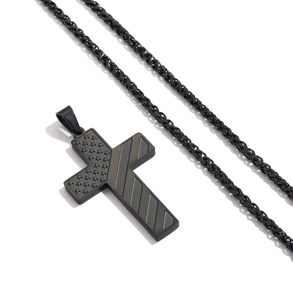 Flag Cross Verse Necklace