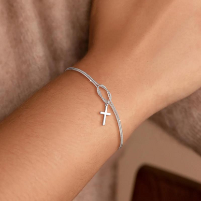 Love Knot Cross Bracelet