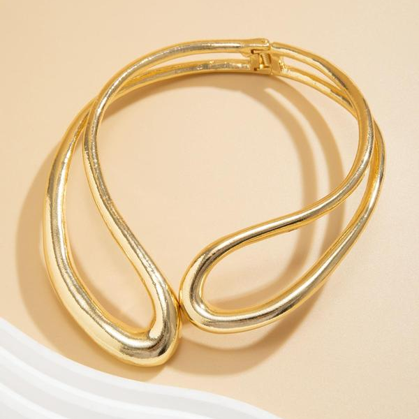 Minimal Hollow Chunky Necklace