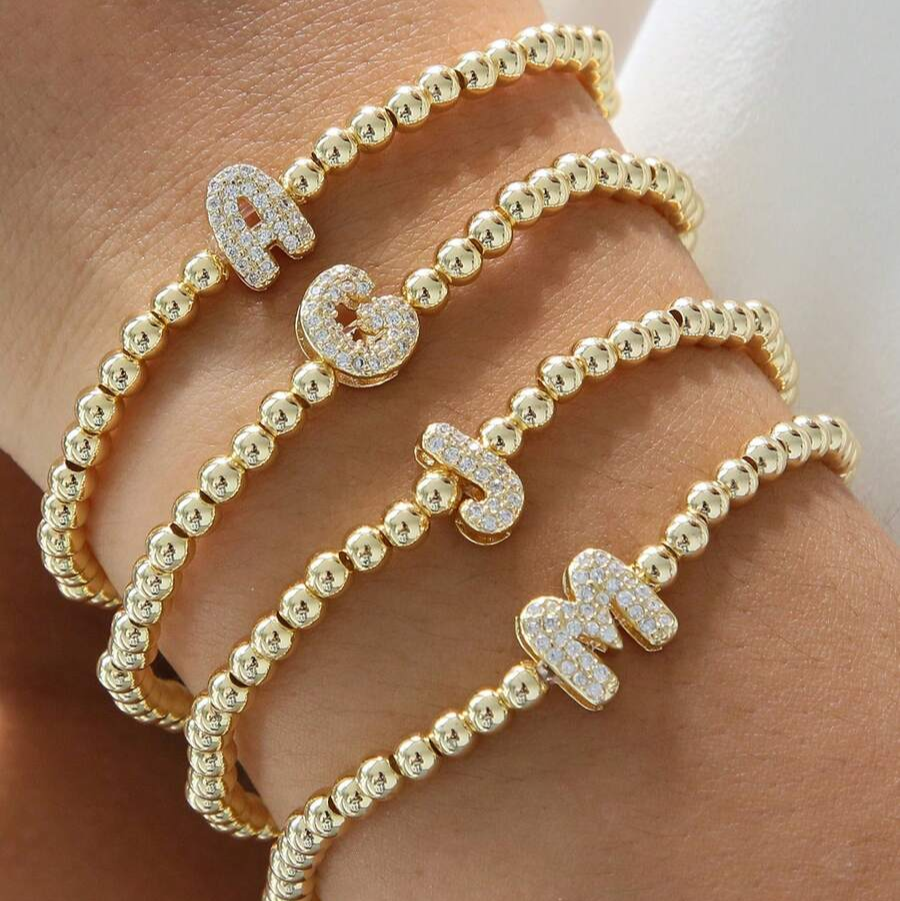 Letter Beaded Bracelet