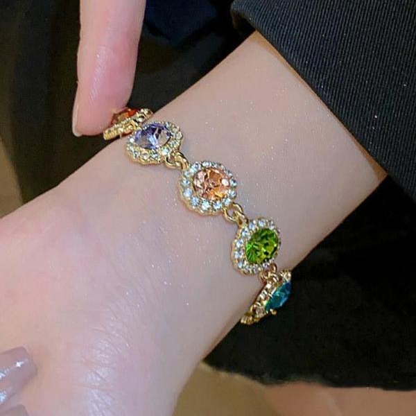 Colorful Circles Necklace And Bracelet Set