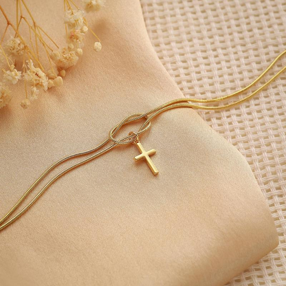Love Knot Cross Bracelet