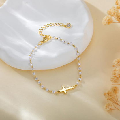 Dainty Cross Bracelet