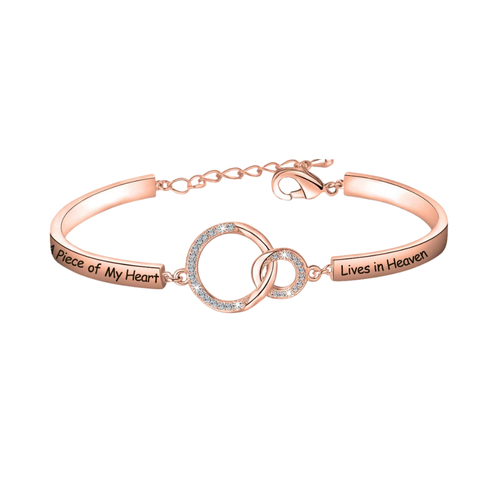 A Piece Of My Heart Lives In Heaven Bracelet