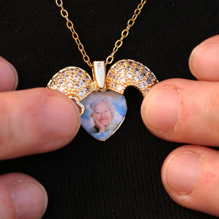 Personalized Heart Treasure Chest Necklace