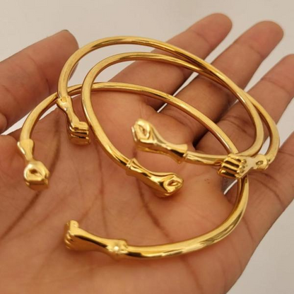 3pc Fist Bangle Bracelet Set