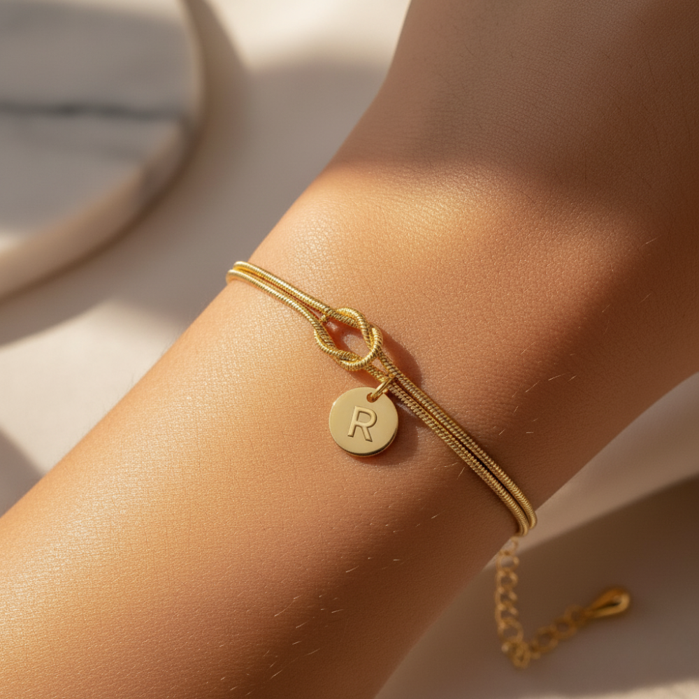 2pc Dainty Love Knot Bracelet