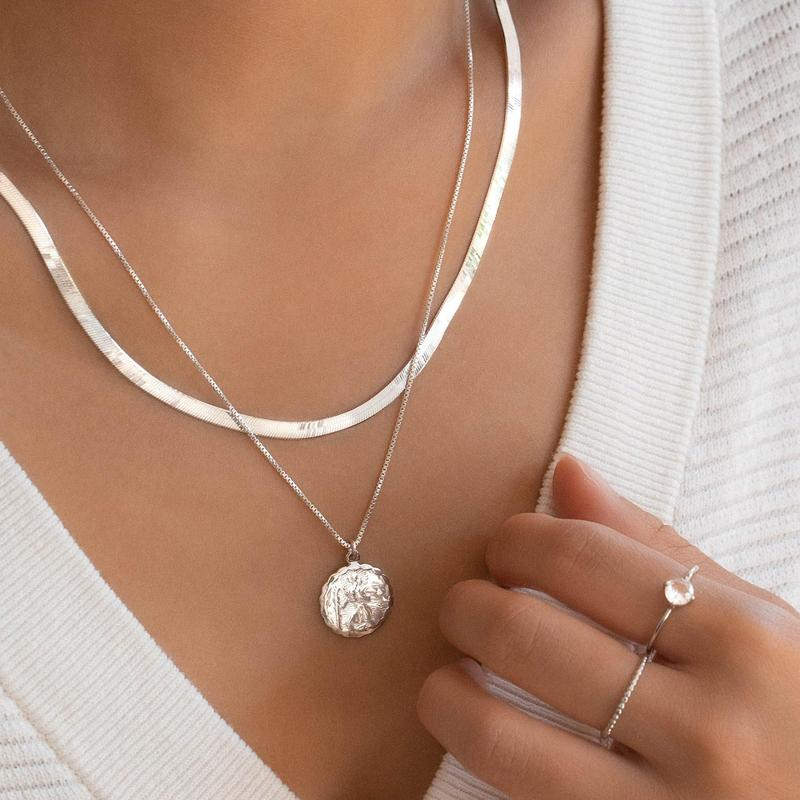 Dainty Herringbone Necklace