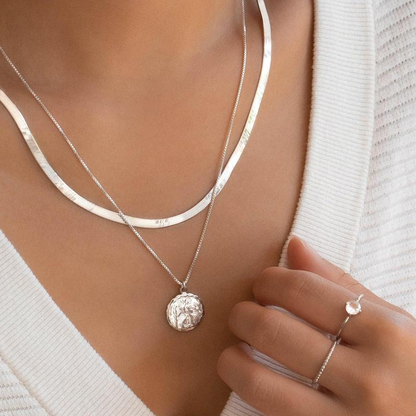 Dainty Herringbone Necklace