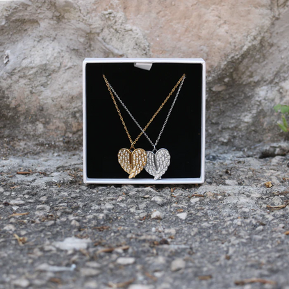 Personalized Angel Wing Photo Necklace