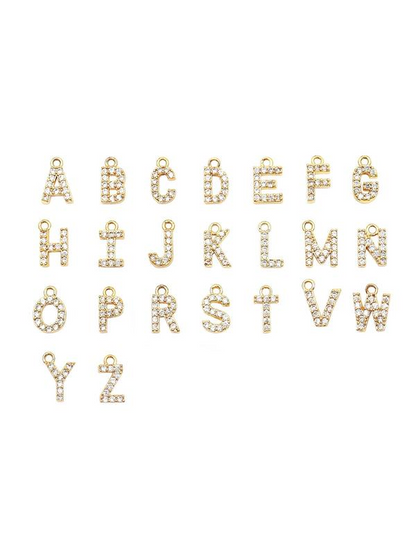 2pc Initial Cross Pendant Necklace Set