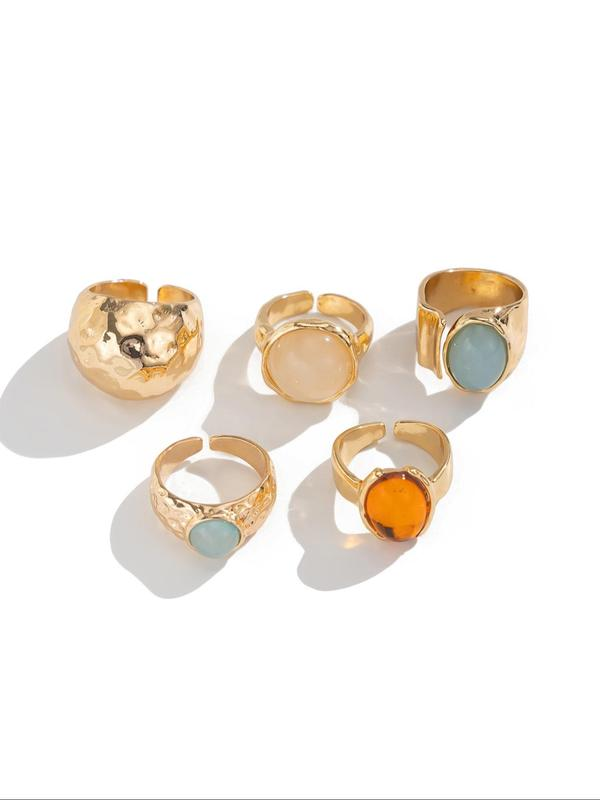 Vintage Stone Ring Set
