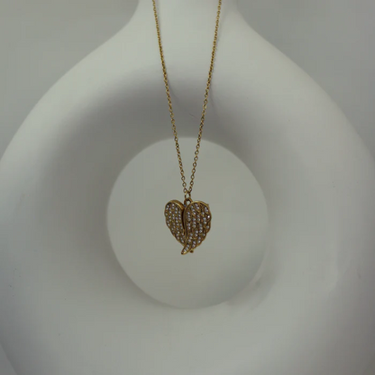 Personalized Angel Wing Photo Necklace