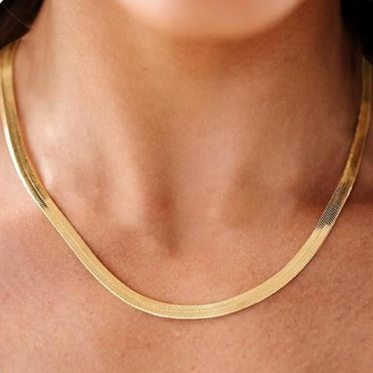 Dainty Herringbone Necklace