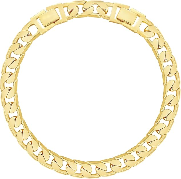 2pc 14k Chunky Link Bracelets