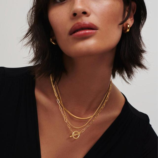 3pc Layered Toggle Necklace Set