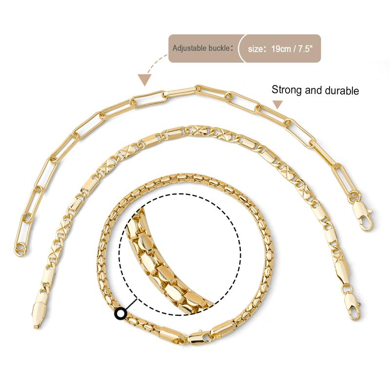 5pc Thin Dainty Stackable Bracelets