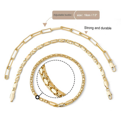 5pc Thin Dainty Stackable Bracelets