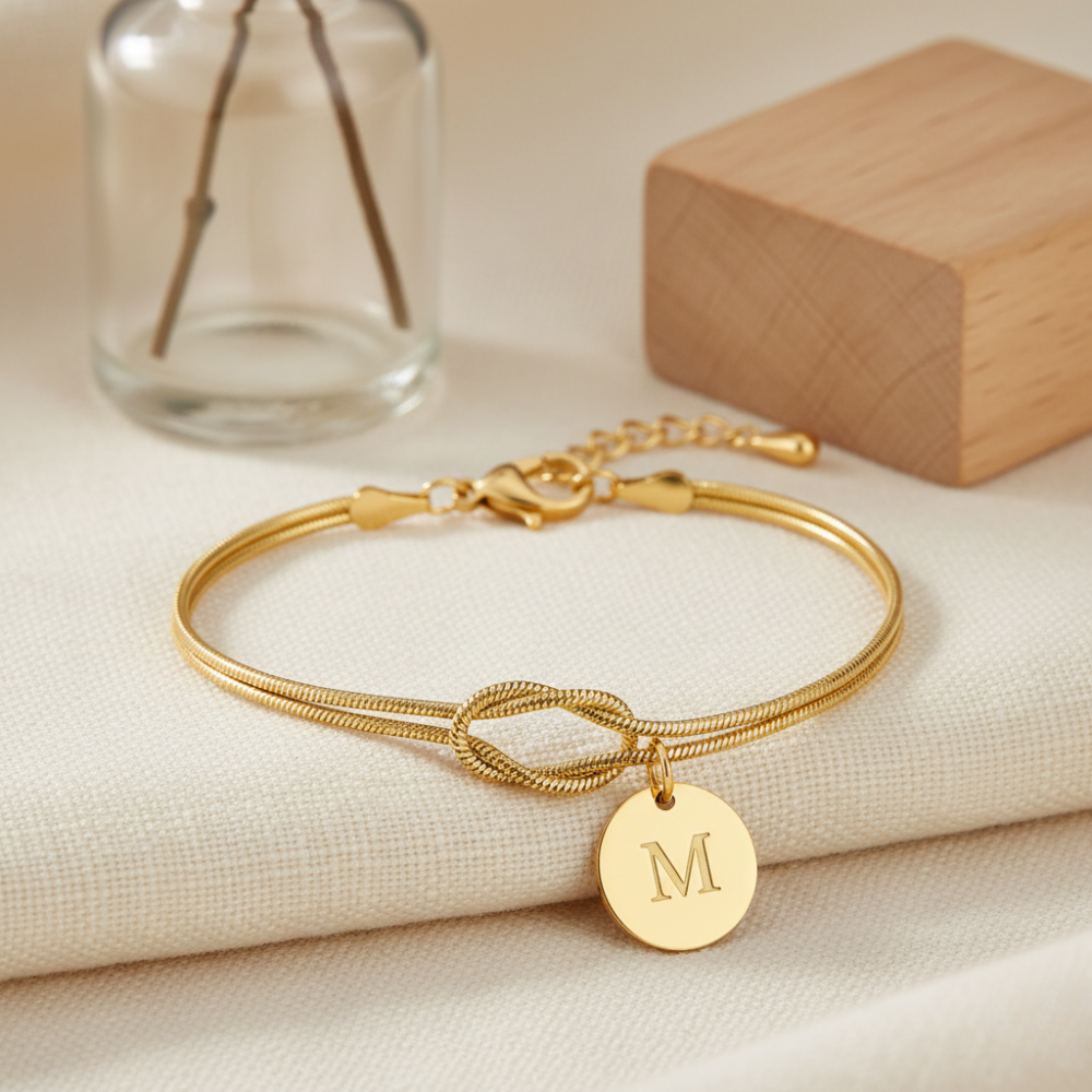 2pc Dainty Love Knot Bracelet