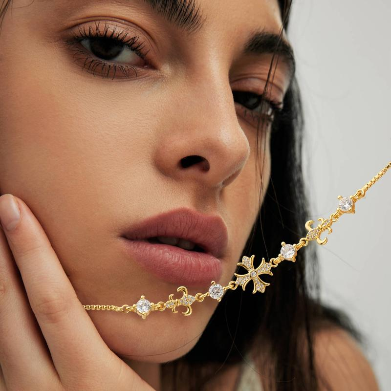 2pc Double Cross Bracelet