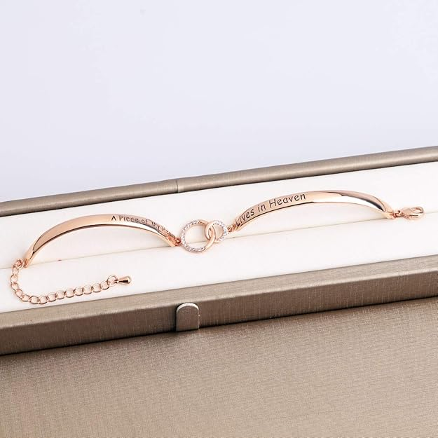 A Piece Of My Heart Lives In Heaven Bracelet