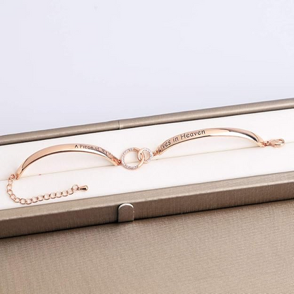 A Piece Of My Heart Lives In Heaven Bracelet