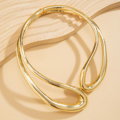 Minimal Hollow Chunky Necklace