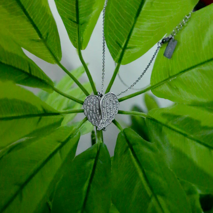 Personalized Angel Wing Photo Necklace