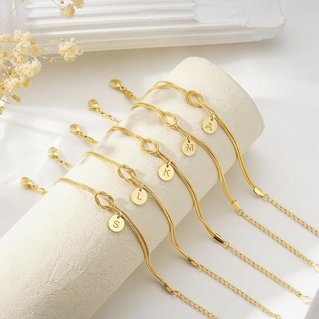 2pc Dainty Love Knot Bracelet