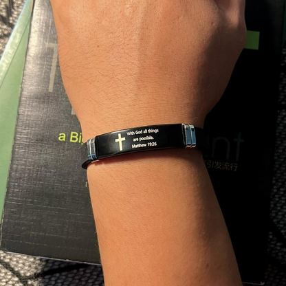 Inspirational Cross Bracelet