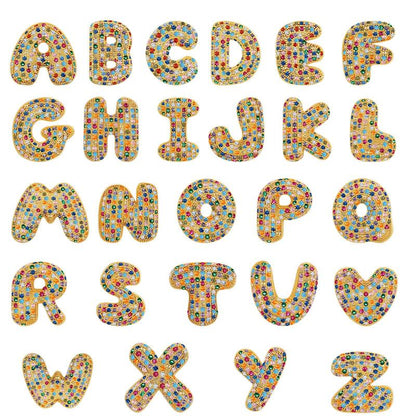 2pc Initial Bubble Necklace Set