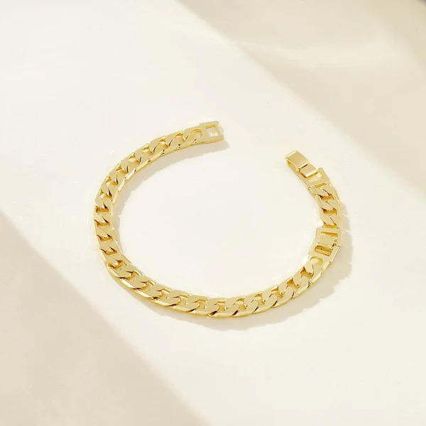 2pc 14k Chunky Link Anklets