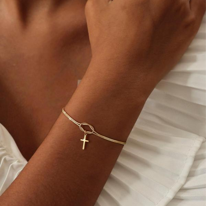 Love Knot Cross Bracelet