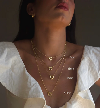 Rosary Necklace with Ring Clasp